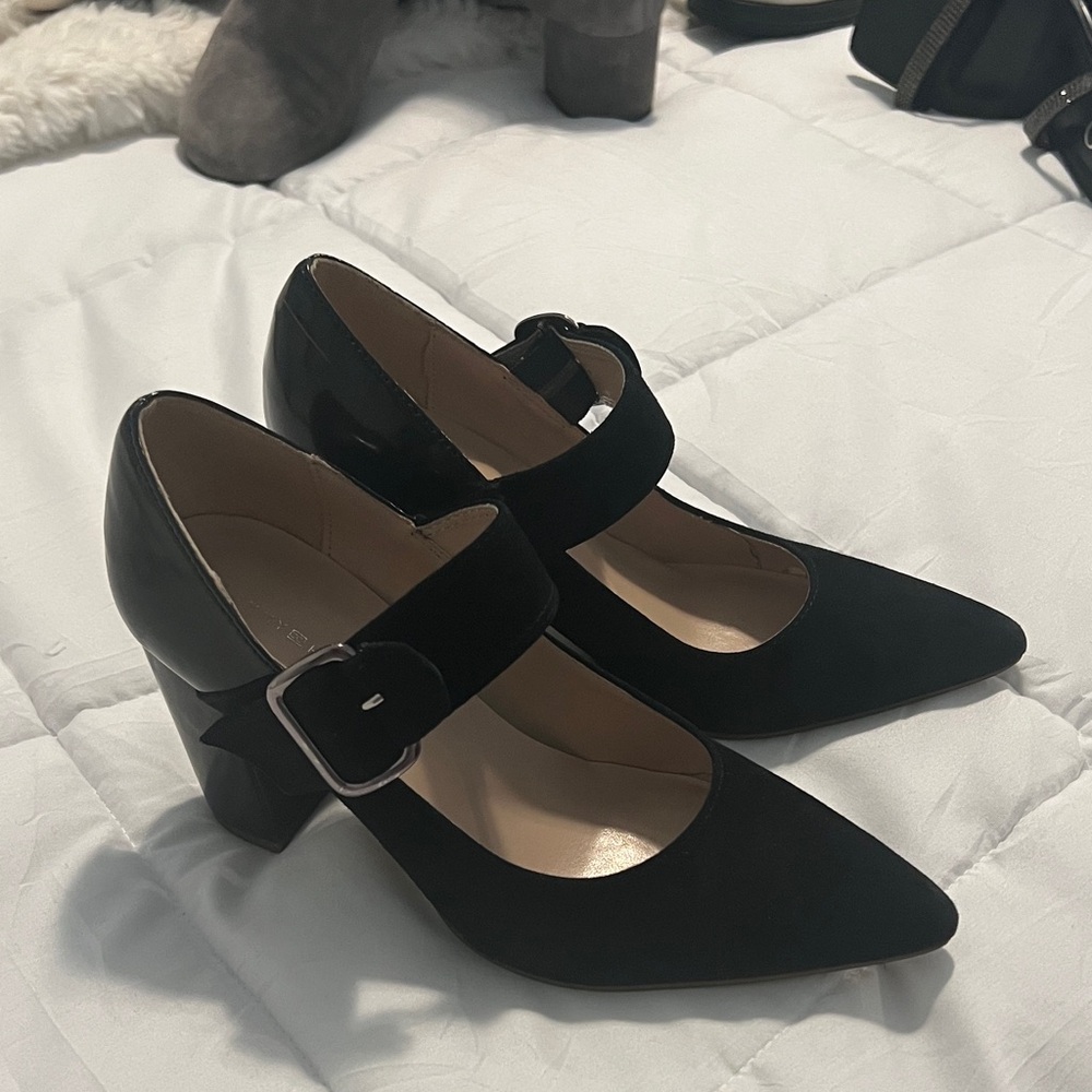 Tommy Hilfiger Black Women's Heels with Buckle
